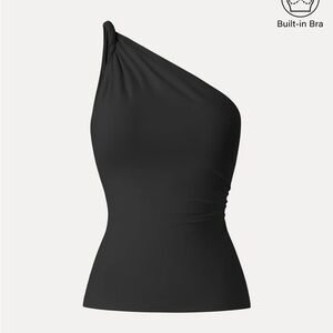 OGL Black One Shoulder Top